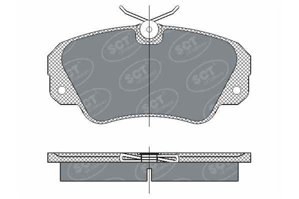 Тормозные колодки комплект SCT SP287 WV21368 FDB686