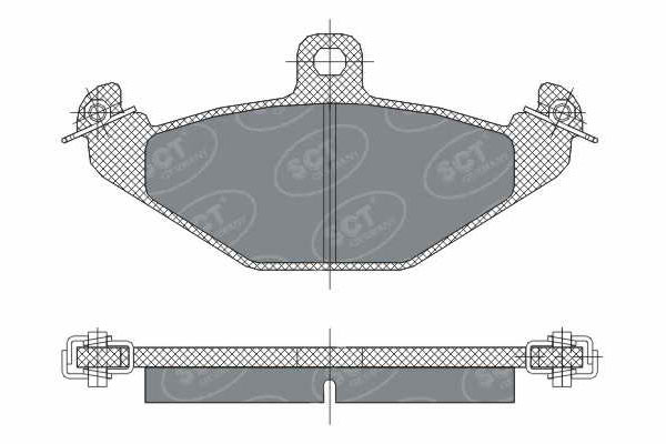 Тормозные колодки комплект SCT SP298 WVA20410 FDB878