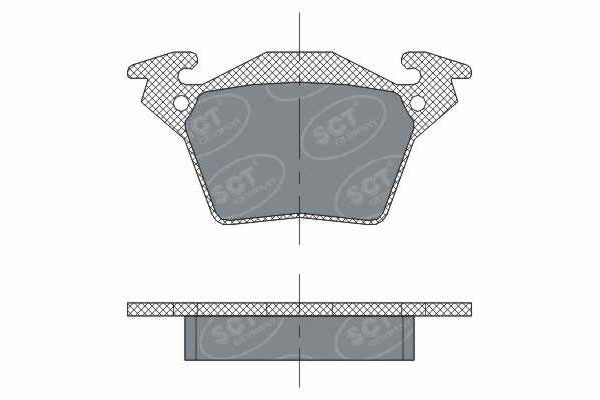 Тормозные колодки комплект SCT SP302 WVA23020 FDB1305