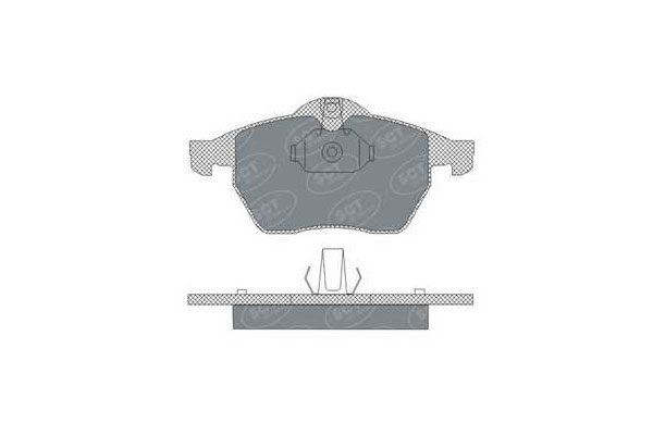 Тормозные колодки комплект SCT SP303 WVA21829 FDB1068