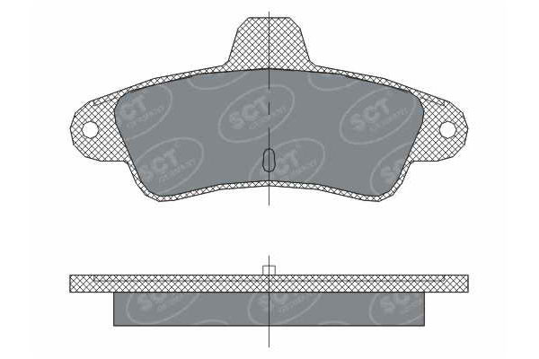 Тормозные колодки комплект SCT SP304 	WVA21587 FDB1753 FSL1753