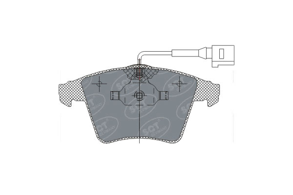 Тормозные колодки комплект SCT SP311 WVA23746 FVR1643 FDB1643