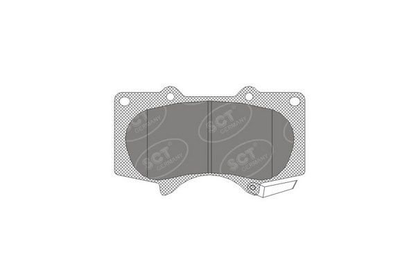 Тормозные колодки комплект SCT SP328 WVA24024 FDB1698