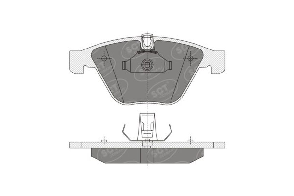 Тормозные колодки комплект SCT SP355 WVA23312 FDB1628 FSL1628