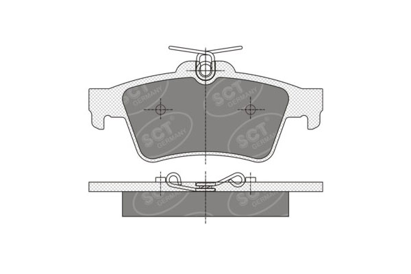 Тормозные колодки комплект SCT SP357 WVA24136 FDB1931 FDB1675 FDB1766
